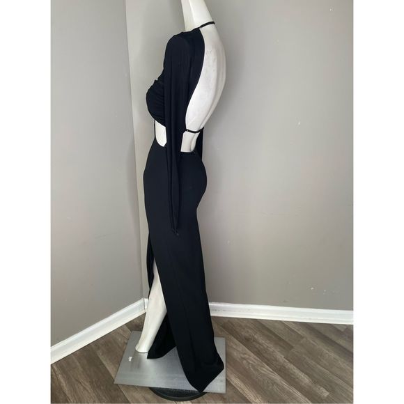 NENSI DOJAKA
Black Paneled Maxi Dress - Picture 6 of 10